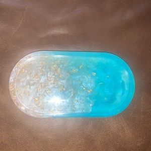 Custom tray. Can be used for trinkets , hand soap holder, on top of dressers etc